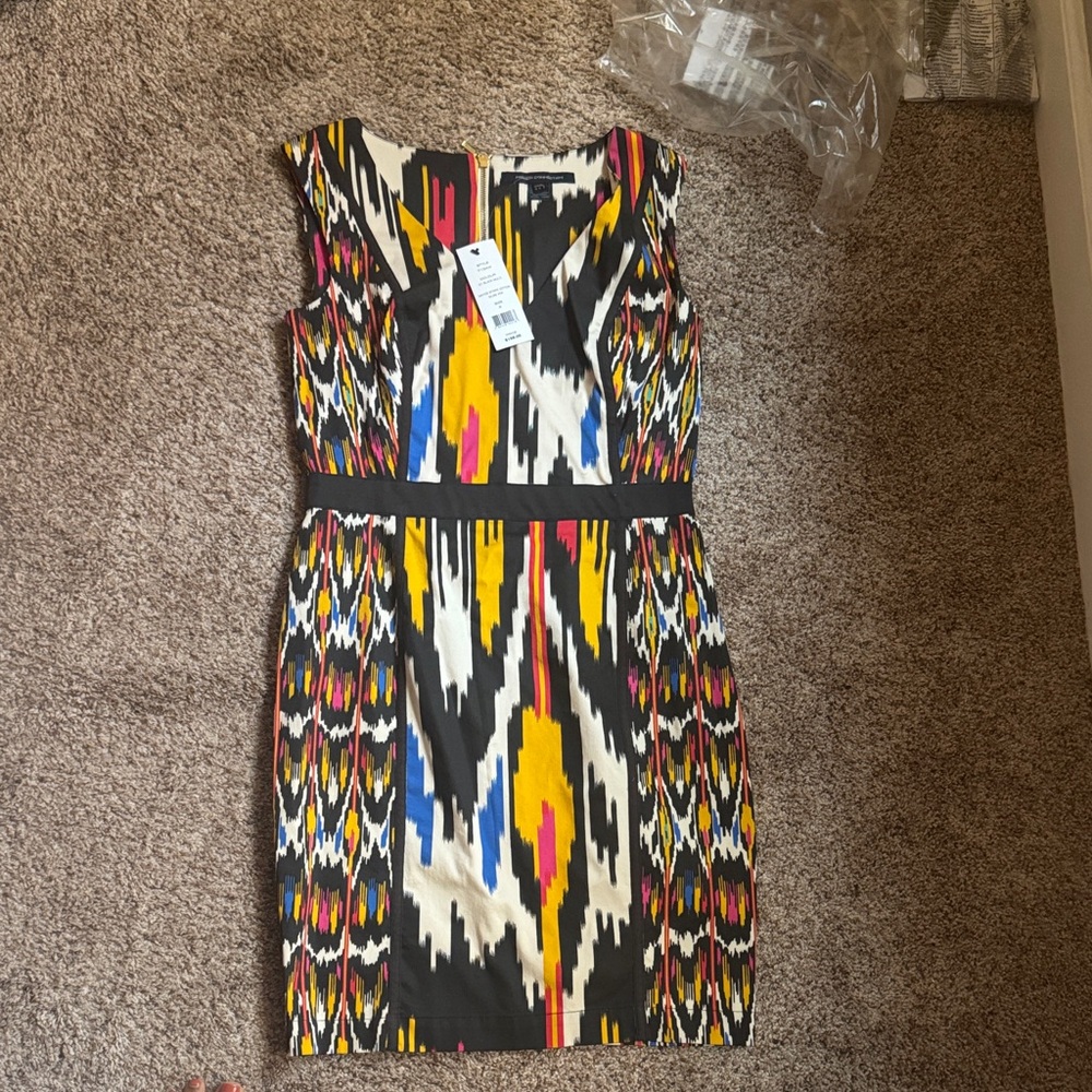 French Connection Multicolor Sleeveless Midi Dress
